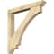 Ekena Millwork Imperial Slat Rough Sawn Bracket w/ Offset Brace, Douglas Fir, 6"W x 44"D x 44"H BKT0604X44X44IMP06RDF - alternate 1